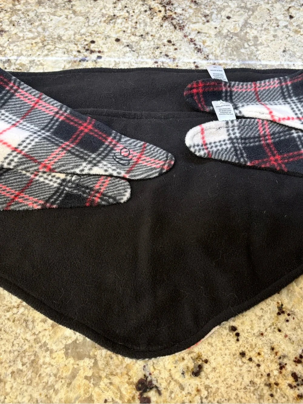 Cuddl Duds Pet Bandannas - Set of 2 Fleece Wear with Stretch